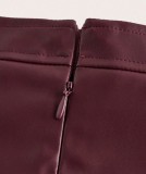 EVE Sexy Pleated PU Leather MIni Skirt GPBY-SK765