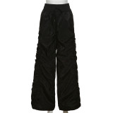 EVE Solid Color Ruched Loose Pants XEF-K22P17901