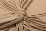 EVE Long Sleeve Solid Color Maxi Dress XEF-K25D78502
