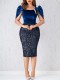 EVE Fashion Sequin Slim Half Body Skirts ZDF-31388
