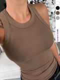 EVE Solid Color Sleeveless Tank Tops ZDF-31702