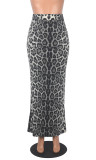 EVE Leopard Printed Thickened Long Skirt MZ-2873