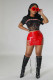 EVE Plus Size PU Leather Bandage Skirt GHXF-HX0277