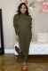 EVE Plus Size Pleating Solid Two Piece Pants Set GAWE-5596