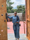 EVE Plus Size Fashion Washed Pockets Wide Leg Jeans GYLN-0682