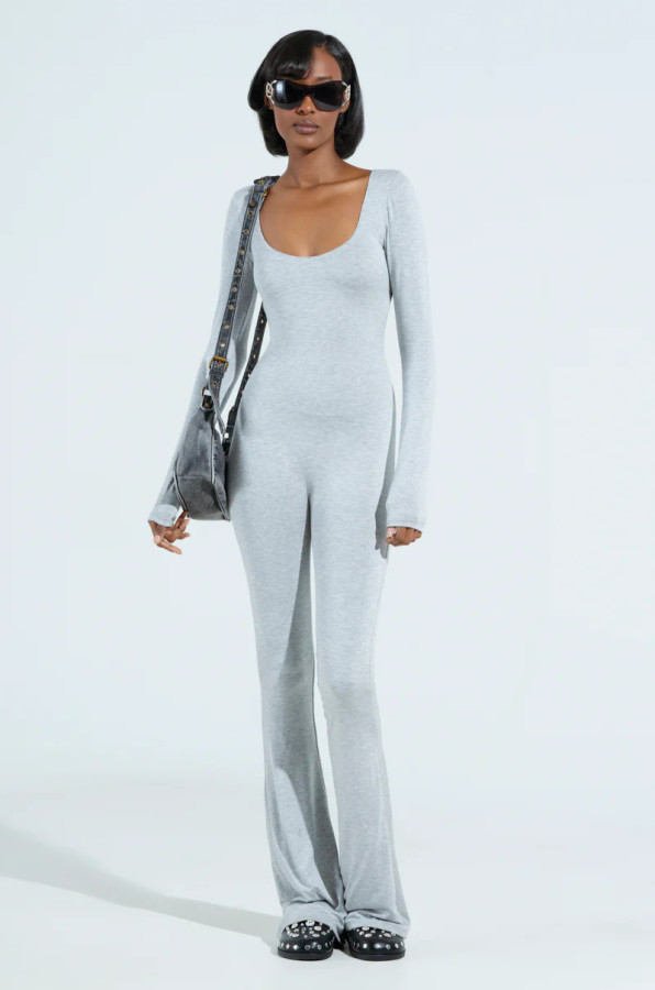 EVE Long Sleeve Backless Yoga Sport Jumpsuit GQLK-0597