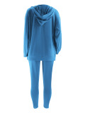 EVE Plus Size Solid Color Vest Coats 3 Piece Pants Set OSIF-3309