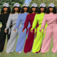 EVE Plus Size Solid Color O Neck Two Piece Pants Set OLYF-6021