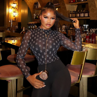 EVE Sexy Long Sleeve Patchwork Jumpsuit GJYO-006297