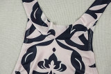 EVE Print Sleeveless Backless Skinny Jumpsuit GJYO-006311