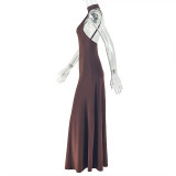 EVE Sleeveless Solid Color Maxi Dress GJYO-303723
