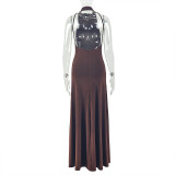 EVE Sleeveless Solid Color Maxi Dress GJYO-303723
