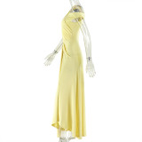 EVE Sleeveless Solid Color Maxi Dress GJYO-303823