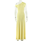 EVE Sleeveless Solid Color Maxi Dress GJYO-303823
