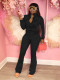 EVE Slim Long Sleeve Coat Pants Two Piece Set SH-391382
