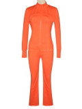 EVE Slim Long Sleeve Coat Pants Two Piece Set SH-391382