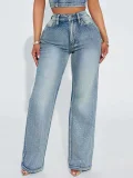 EVE Hot Drill Straight Jeans SH-391414