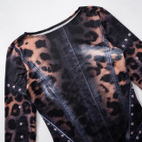 EVE Long Sleeve Print Mini Dress GSZM-F24DS269