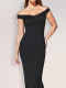 EVE One Shoulder Solid Color Maxi Dress GZJF-10152