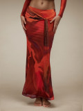 EVE Retro Print Slim Long Skirts GZJF-6630