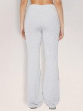 EVE Solid Color Ruched Micro Flare Pants GZJF-6615