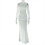 EVE Sleeveless Solid Color Maxi Dress GJYO-303602