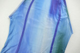 EVE Print Gradient Color Sleeveless Maxi Dress GJYO-302383