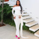 EVE Solid Color Off Shoulder Mesh Maxi Dress GJYO-300963