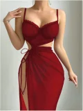 EVE Lingerie Sexy Slash Shoulder Beach Set YQ-W904