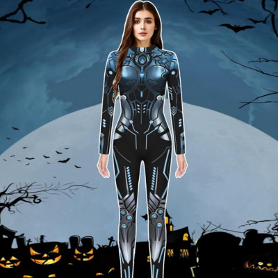 EVE Mecha Print Long Sleeve Jumpsuit GAXB-W279JP