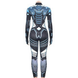 EVE Mecha Print Long Sleeve Jumpsuit GAXB-W279JP