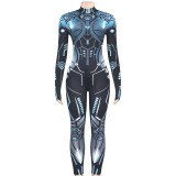 EVE Mecha Print Long Sleeve Jumpsuit GAXB-W279JP