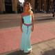 EVE Solid Color Sleeveless Two Piece Skirts Set  GAXB-D001ST