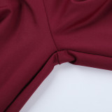 EVE Solid Color Long Sleeve Backless Jumpsuit FL-25224