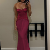 EVE Deep V Neck Off Shoulder Evening Dress FL-25054