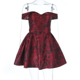 EVE Off Shoulder Backless Mini Dress FL-25080