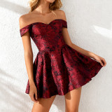 EVE Off Shoulder Backless Mini Dress FL-25080