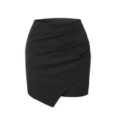 EVE Solid Color Irregular Stack Pleated Skirt ANDF-WW6505/WW6508