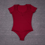EVE V Neck Long Sleeve Bodysuit YMYF-9263