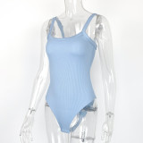 EVE Solid Color Sling Bodysuit GZJF-5096
