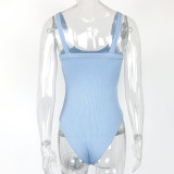 EVE Solid Color Sling Bodysuit GZJF-5096