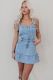 EVE Denim Sleeveless Mini Dress GYAN-8927