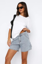 EVE Casual Loose Denim Shorts GYAN-8946
