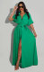 EVE Solid Color Loose Long Sleeve Shirt Dress XHXF-914