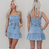 EVE Denim Sleeveless Mini Dress GYAN-8927