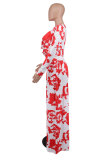 EVE Long Sleeve Print Two Piece Pants Set XHXF-8635