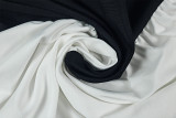 EVE Black White Contrast Color Midi Dress GJYO-303511
