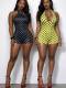 EVE Polka Dots Print Halterneck Romper MEM-88681