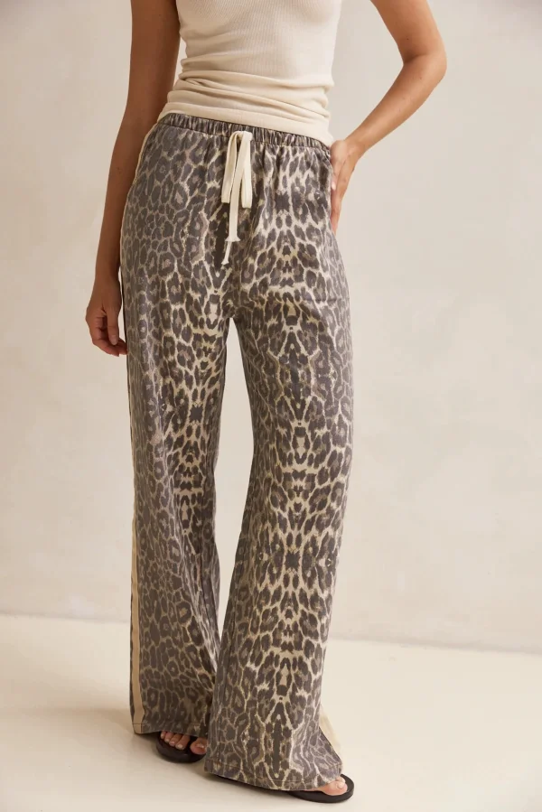 EVE Leopard Print Loose Pants GYAN-893