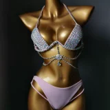 EVE Diamond Tassel Halterneck Bikinis 2 Piece Swimsuit YWTT-2020001